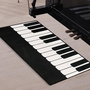 钢琴地垫创意音符地毯钢琴凳垫艺术块毯入户门口洗手间地垫吸水