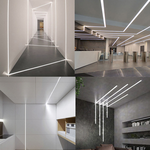 施特莱斯创意无边框铝槽灯带客厅简约过道走廊低压led线性线条灯