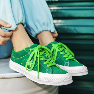 尔匡威莱斯帆布鞋男one star一星板鞋翻毛皮情侣休闲星星鞋子女鞋