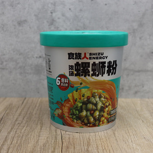 食族人螺丝粉螺蛳粉免煮冲泡型 速食方便米粉包邮202g*6桶装