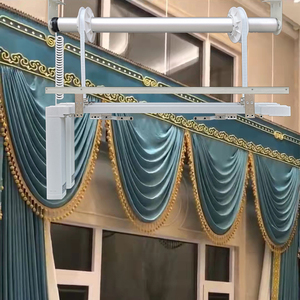 别墅复式楼高窗电动上下升降开合帘智能遥控全自动窗帘杜亚电机