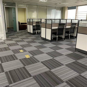方块地毯办公室地毯拼接方块卧室满铺灰色块毯公司商用大面积工装