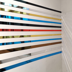 diy定制亚克力镜面墙贴长条客厅天花板吊顶装饰边框自粘腰线顶角