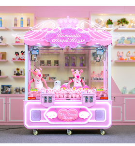 星奈吉天使之翼大型商用粉色少女心双人抓娃娃机情侣约会夹礼品机