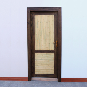 复古日式竹木门原木门茶室民宿实木饭店餐厅平开门套装门家用房门