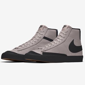 nike blazer耐克定制男女中帮板鞋系带不对称大钩子21年秋季正品