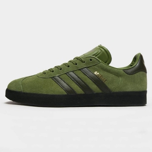 阿迪达斯adidas 复古款男休闲鞋22年新款绿色反毛皮 正品