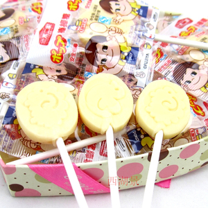 不二家乳酸牛奶味棒棒糖果散称日本糖休闲零食儿童满月生日喜糖果