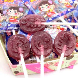 不二家葡萄味棒棒糖散装婚庆喜糖果500克约68支日本休闲零食礼品