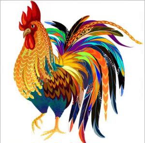 包邮满钻钻石画十字砖绣动物宠物大公鸡金鸡报晓手工贴钻礼品画