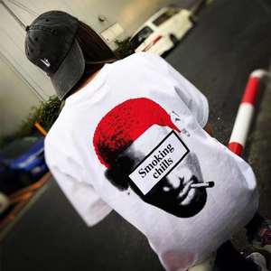 vanquish fp2 pot man smoking chills红发罗德曼短袖男女圆领t恤