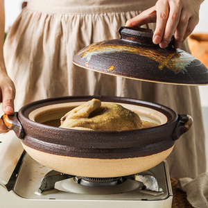 日本进口万古烧土锅