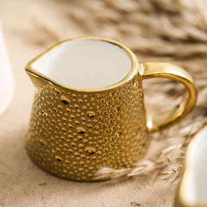 流星雨奶盅杯陶瓷牛奶壶奶罐家用咖啡导流杯高级感西餐厅酱料汁杯