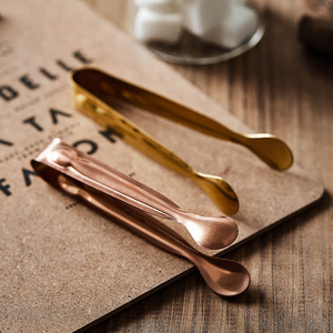 北欧不锈钢冰夹金色银色方糖夹咖啡店出家用餐用冰夹西餐桌糖夹子