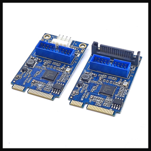 MINI PCI-E转前置20PIN/19针M2 NVME TO USB3.0扩展卡瑞萨D720202