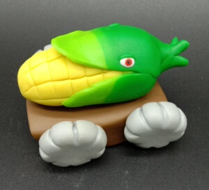 植物大战僵尸泥人玉米炮男孩创意礼品珍藏纯手工软陶工艺品不褪色