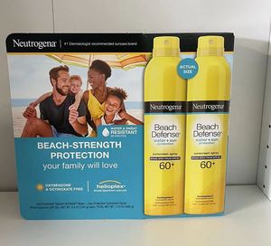 美国直邮Neutrogena露得清防水防晒喷雾防紫外线SPF60  240g*2瓶