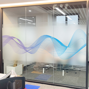 磨砂图案玻璃隔断