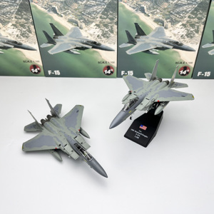 1:100 伊拉克战争美军F-15攻击鹰军事战斗机合金飞机模型玩具摆件