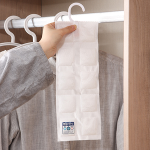 日本进口家用可再生橱柜干燥剂衣柜可挂式衣物防潮防霉抽屉除湿剂