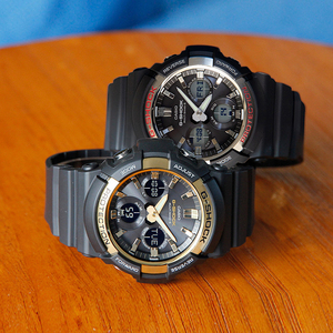 casio卡西欧手表男g-shock运动防水男士电子表电波太阳能gaw-100g