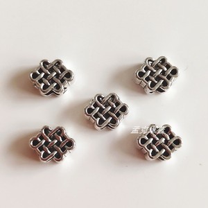 【10个】蒙古族乌力吉结迷你小中国吉祥结合金串珠民族风饰品配件