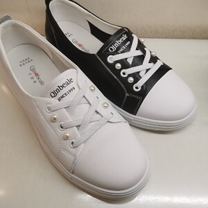 特价千佰莉正品春夏平底真皮女鞋加大号休闲小白鞋舒适女鞋8750t