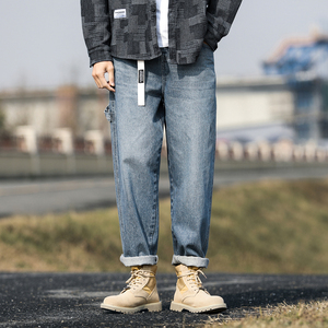 阔腿牛仔裤男陈冠希