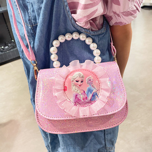 冰雪奇缘女童包包新款爱莎公主儿童斜挎包女孩可爱宝宝手提小挎包
