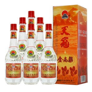 2005年46天冠金高粱酒浓香型白酒整箱500mlx6瓶装粮食酒陈年老酒