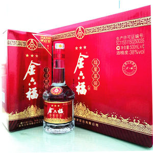 金六福福星高照38度酒 老酒 三星级 宜宾五粮液 酒整箱500ml