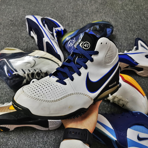 nike air max spot up 诺维茨基诺维斯基pe版白蓝篮球鞋战靴