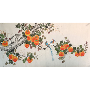 国画成品花鸟画小写意四尺横幅事事如意装饰画纯手绘真迹画芯未裱