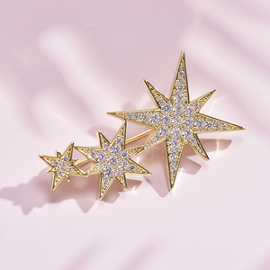星星胸针可爱日系韩国气质个性潮西装女高档毛衣胸花别针开衫装饰