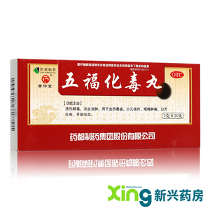 普济堂 五福化毒丸 3g*10丸/盒
