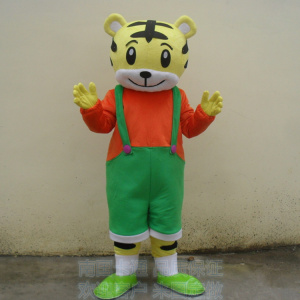 卡通定制毛绒小老虎表演道具动漫舞台行走装扮老虎玩偶人偶服装