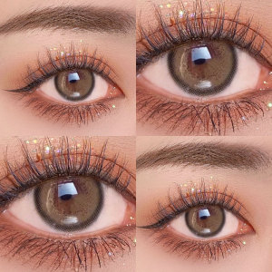 idol暖米棕美瞳正品官网半年抛小直径13.8mm自然年抛女日抛艾晶l