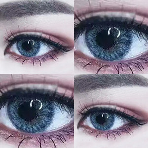 深蓝色美瞳半年抛女大小直径cos混血小地球隐形眼镜15年抛男艾晶l
