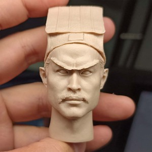 1/6白模 林正英头雕 九叔 僵尸先生 僵尸道长 兵人配件