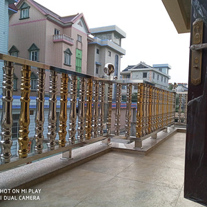 304不锈钢罗马柱围栏护栏配件花瓶装饰阳台立柱欧式楼梯栏杆柱