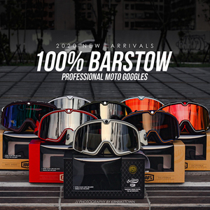100%复古越野哈雷摩托车眼镜滑雪shoei头盔百分百护目风镜BARSTOW