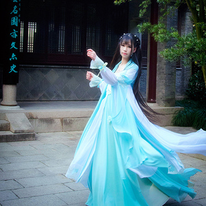 【夙兴夜寐】cosplay华丽女古装萌舞衣白浅碧瑶花千骨小仙女祸国