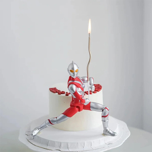 求婚红色机器人跪地玫瑰花蜡烛浪漫创意表白生日七彩柱蜡LED变色