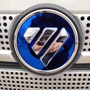 适用福田欧马可s1货车配件大全奥铃s3不锈钢车标背景改色贴装饰贴