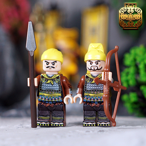 乐宜乐 第三方人仔 三国 张角 黄巾党 小兵 长矛 弓箭手