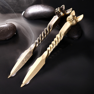 十二生肖纯铜茶刀普洱开茶刀纯手工黑茶专用茶针茶锥功夫茶具配件