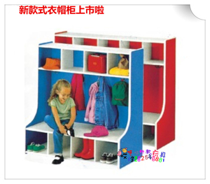 儿童防火板衣帽柜（可拆装）儿童衣柜幼儿园家具儿童衣帽柜子
