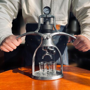 rok pressogc pro手压咖啡机意式浓缩手动压杆式咖啡机家用便携式