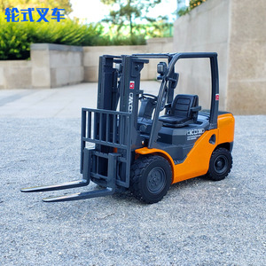 凯迪威1:20轻型叉车仿真金属搬货叉臂升降合金玩具工程车收藏摆件