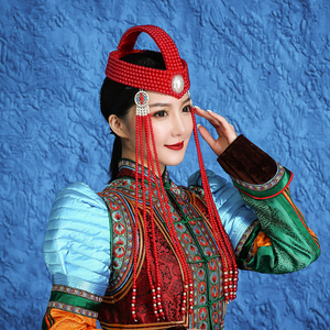 蒙古族女子帽子图片